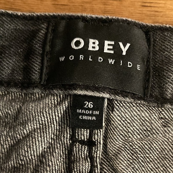 OBEY Graphic Print Black Jeans - Picture 7 of 13